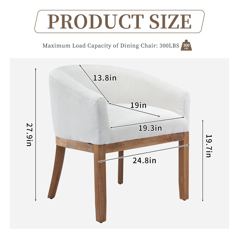 Ensemble de 6 chaises de salle à manger Mid Century, Beige