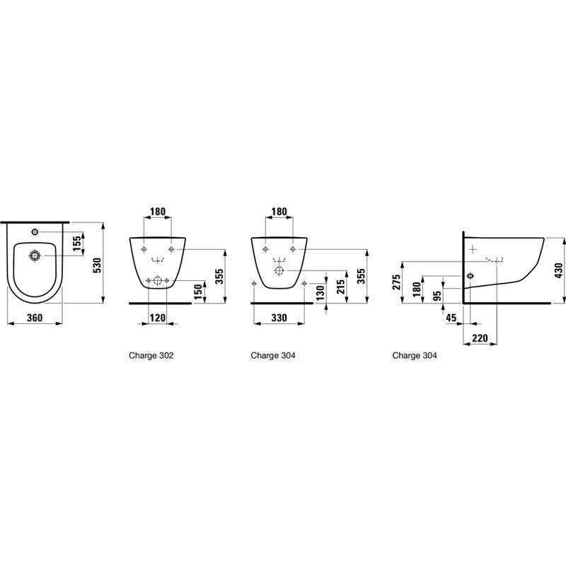 Laufen PRO Wall Mount Bidet