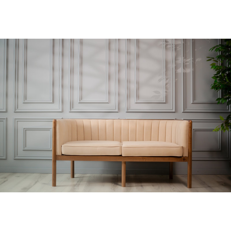 Alton Loveseat, Brown, Beige