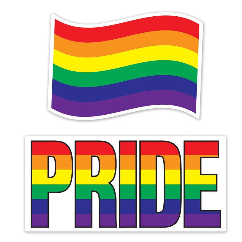 Jumbo Rainbow Cutouts - 28 po à 36 po - paquet de 12