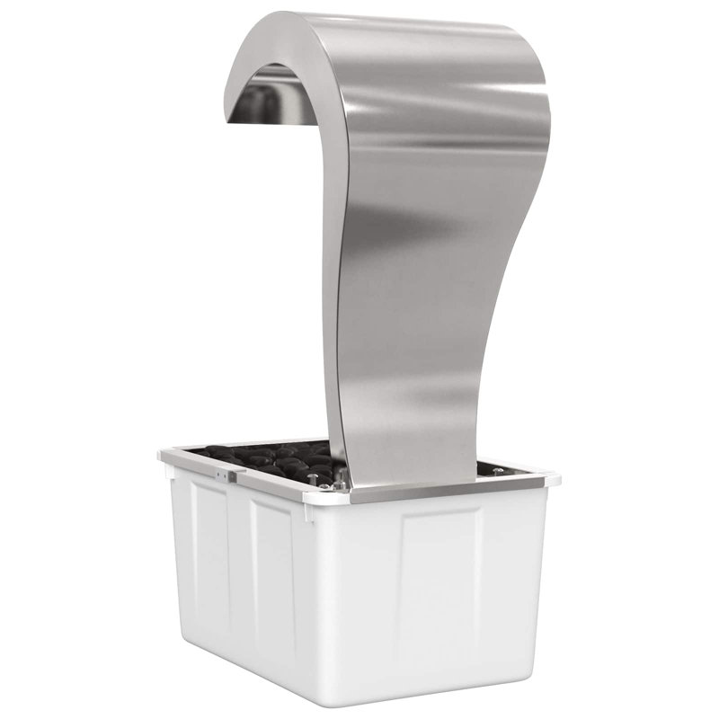 Garden Waterfall Stainless Steel 304 54.5 x 34 x 83Â cm Silver
