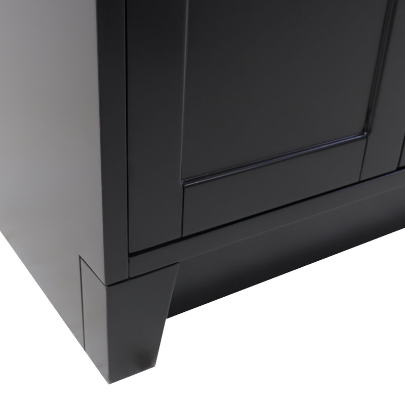 Espresso Freestanding Single Bathroom Vanity with Ceramic Top