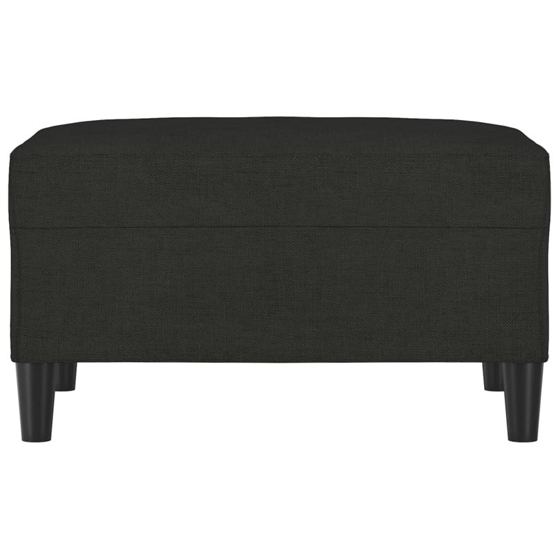  Tabouret de pieds 100% polyester, contreplaqué, mousse 27,6 po x 21,7 po x 16,1 po, Polyester - noir, Noir