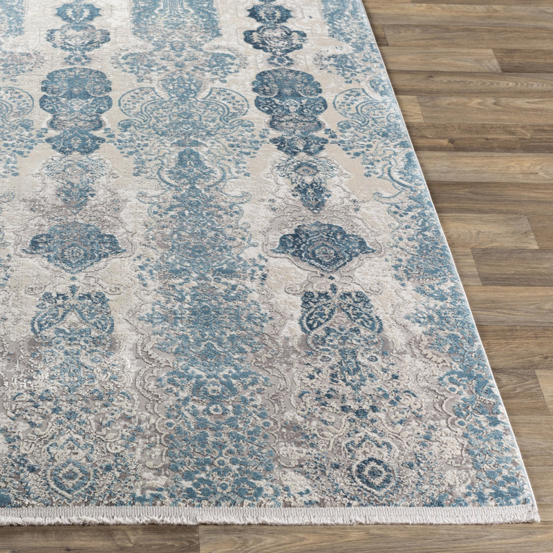 Viscose Oriental Indoor Rug, Rectangle 10' x 14'