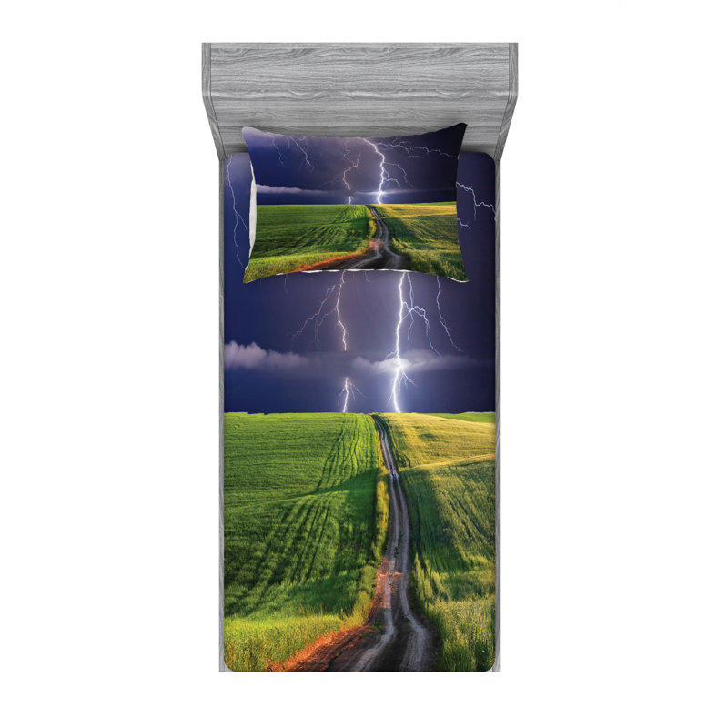Microfiber Sheet Set, Twin XL Sheet Set with Fitted Sheet