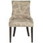 Chaise d'appoint rembourrée en coton