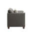 Chaise en lin Laurissa avec 3 coussins