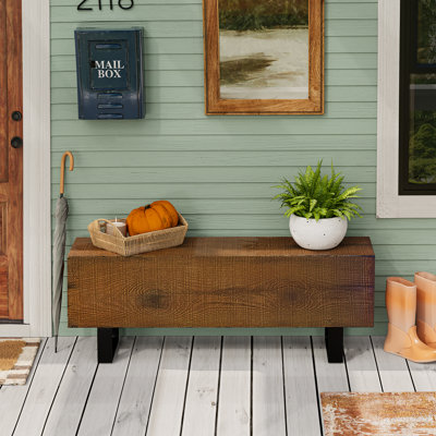 Pinesdale Outdoor MgO Stone/Concrete Garden Bench