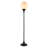 Calan Mahdi Torchiere Floor Lamp with Glass Shade-764782643