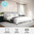 Martha Stewart Britta Upholstered Platform Bed With Piped Detail Headboard-97967475-97967476