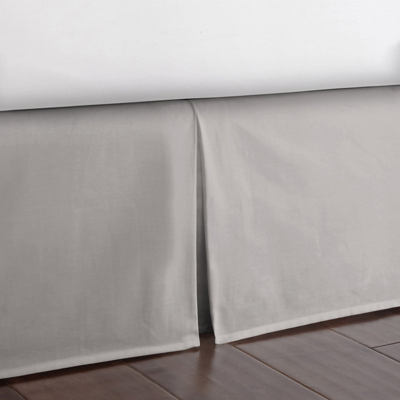 Jupe de lit 18 po , Double, 18", Gris