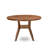 5-Pc Room Set Contain a Wooden Dining Table and 4 Beige Red Polyester Fabric Parson Dining Chairs with Button-Tufted Back, Antique Walnut-2070023929-2070222463