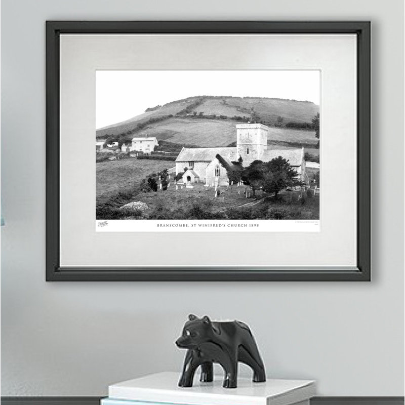 Branscombe, St Winifred's Church 1898 - Single Picture Frame Print, 45cm H x 60cm W x 2.3cm D