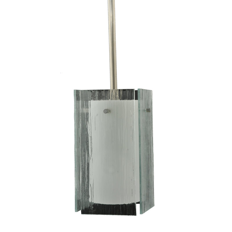 Luminaire suspendu carré 1 lumière Kaymie Quadrato