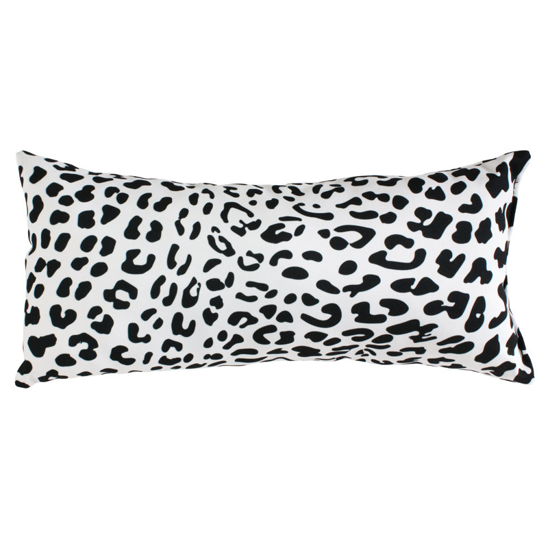 Animal Print Reversible Throw Pillow, Snow