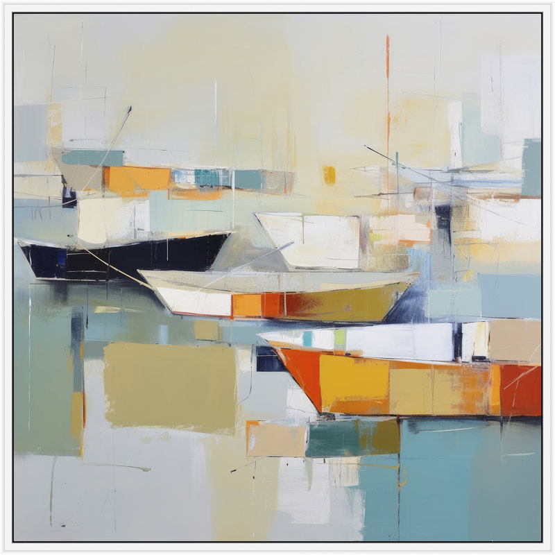 Harbor Mosaic 2, 47" H x 47" W, White