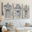 Paysages série XXIX - Toile tendue avec châssis sur mesure - 3 pièces-1296985268