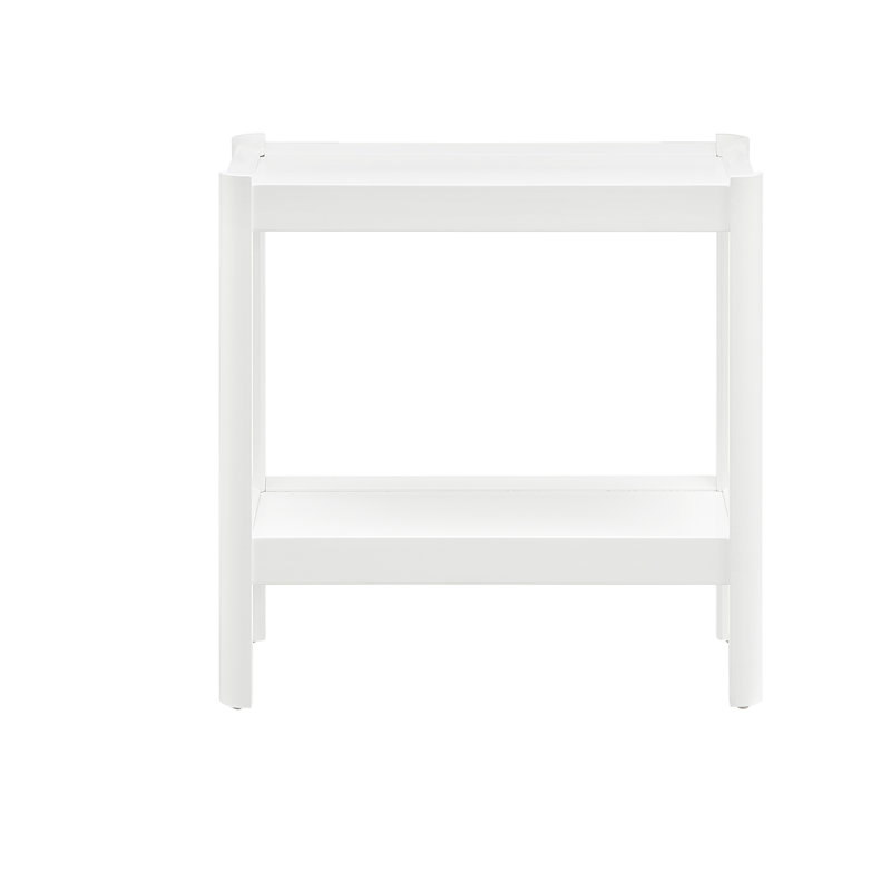 Table de chevet noir mat, Blanc