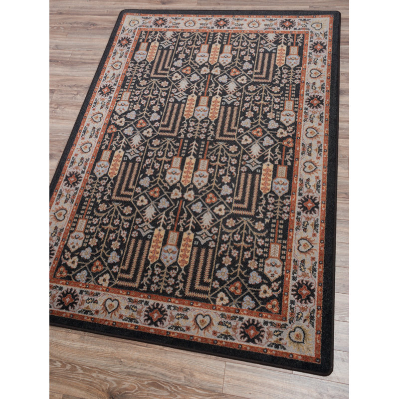 Prolley Oriental Indoor Rug, Rectangle 3'10" x 5'4"