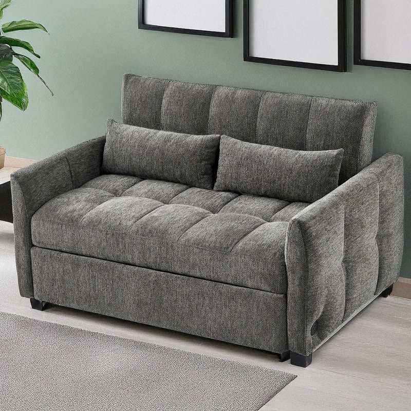 Sleeper Sofa Convertible Sofa Bed Sofa Arm Sofa Bed Couch Sleep Sofa Comfy Sofa Modern Sofa, Gray