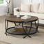 Aumiller Cross Legs Coffee Table with Storage-936857227-936857270