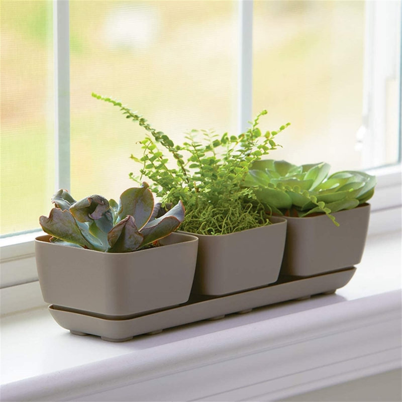 Zosha Pot Planter, Taupe
