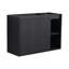 Meuble-lavabo mural 28 po avec lavabo en céramique blanche et porte à fermeture en douceur, emballage KD