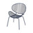 Chair In Navy Iron, Relaxation Style, 34 In. H, 24.8 W, 25.5 D, 22.36 Lb Relax With Chair, 33.72 Height, 24.13 Width, 25.4 Depth
