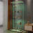 Versatile Tempered Glass Cabinet With Bluetooth LED, Ideal For Multiple Spaces And Secure Storage-113608988
