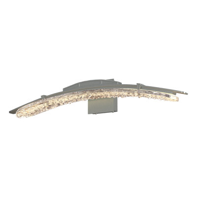 Glissade Steel LED Armed Sconce