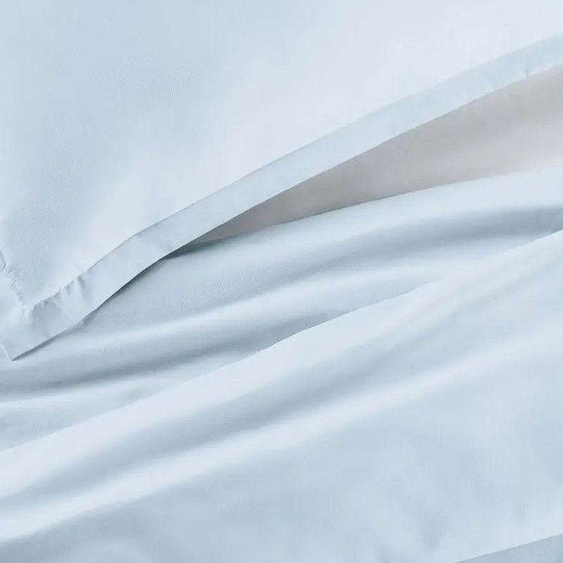 Housse de couette pour grand lit bleu, mélange de coton doux, coutures respirantes et renforcées pour la longévité, boulochage après le lavage, convient à différentes tailles de lit, taille de teinture sécuritaire, propriétés de peau, confortable,