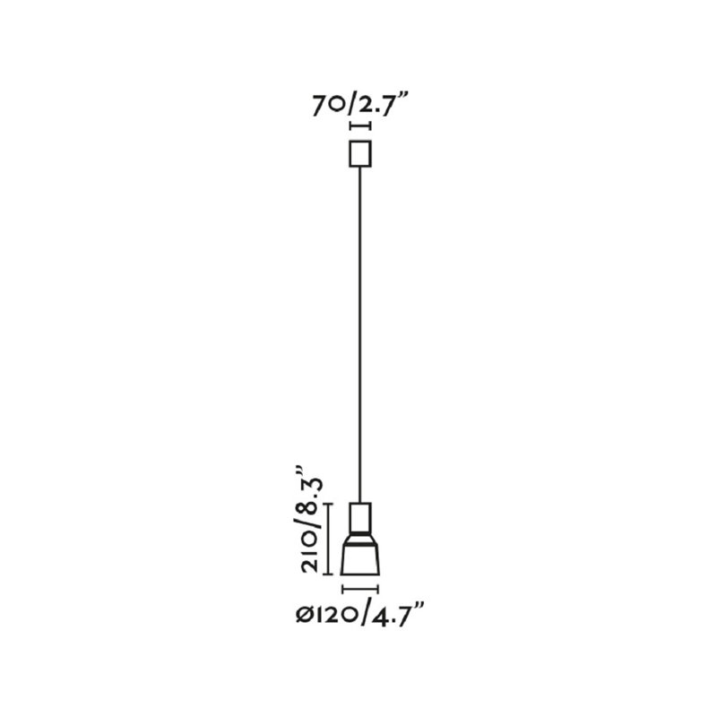 Luminaire suspendu Kombo 120 , Gris