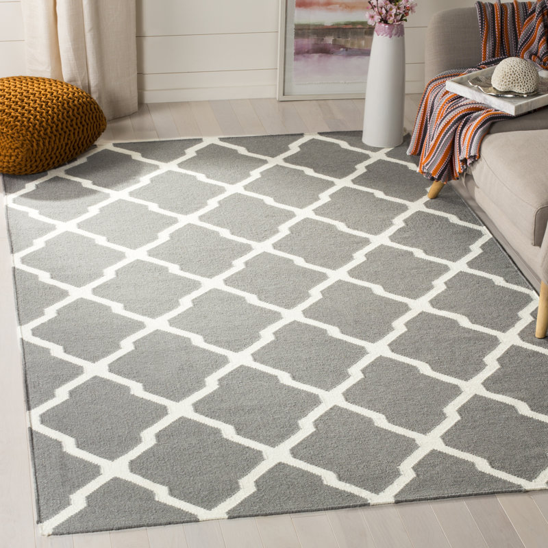 Seraphin Geometric Hand Woven Area Rug, Rectangle 183 x 274 cm