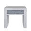 Table de bout miroitante en faux diamants