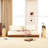 27"tall Fluted End Table Set With 2 Drawers, Mid-century Modern Narrow End Table(set Of 2)-1852101571