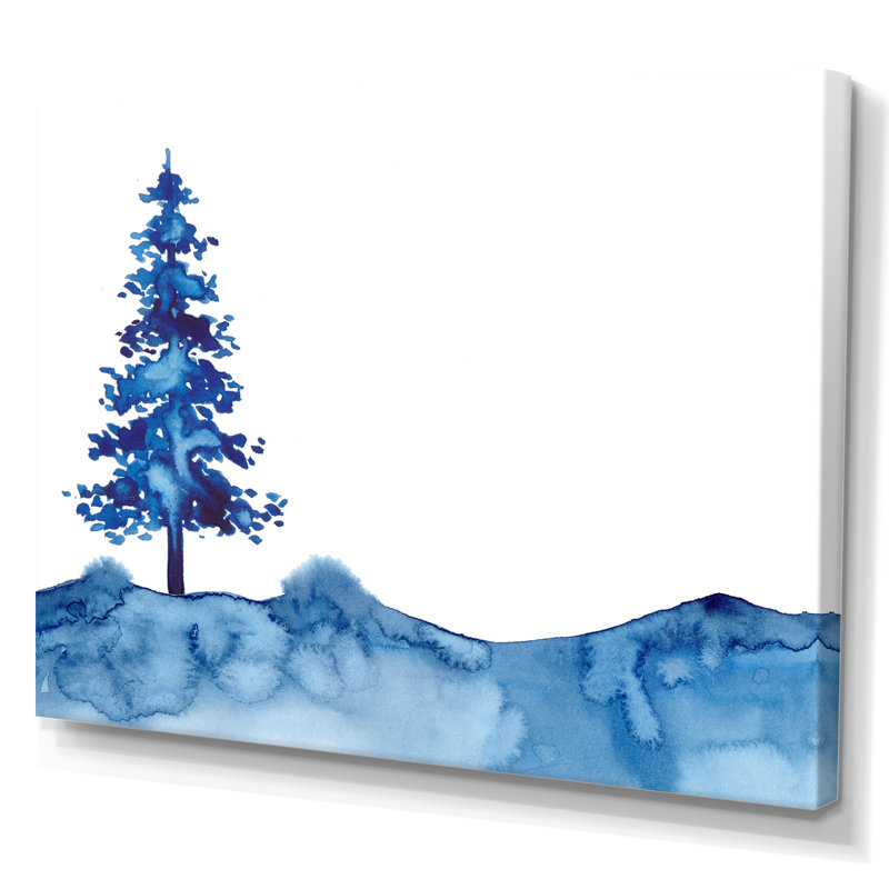 Sapin de Noël - reproduction sur toile, H 24 po x l 32 po x P 1 po, Toile tendue