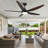 Modern 48''/56'' 5-Blade LED Standard Indoor Ceiling Fan with Remote Control and Light Kit Included-452111344-452111350