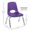 Chaise de classe empilable avec glissières à billes-83531675-128767875-128767879