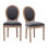 Chaises de salle à manger Chuk Mid-Century King Louis