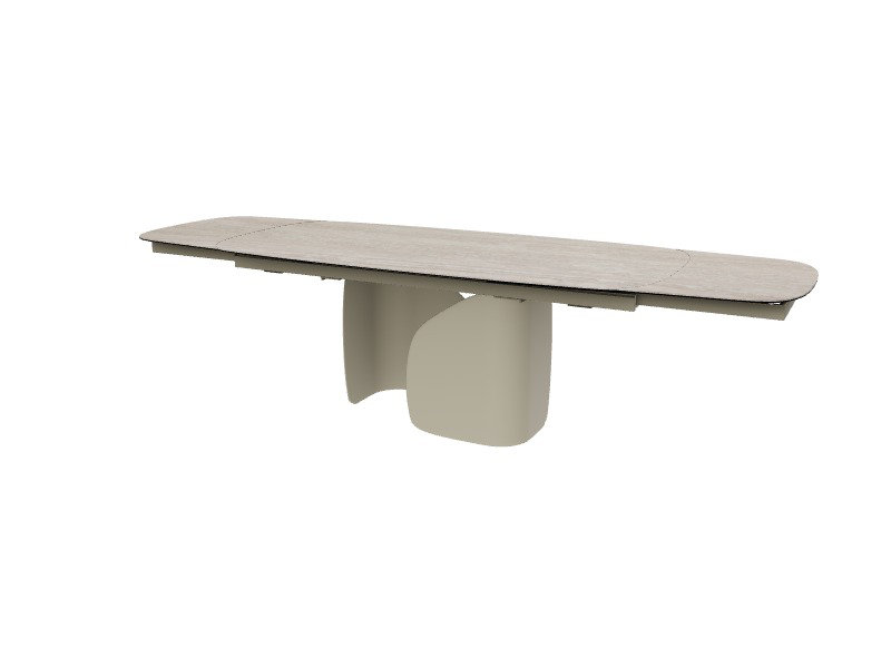 Twins Extendable Tables, White Travertino