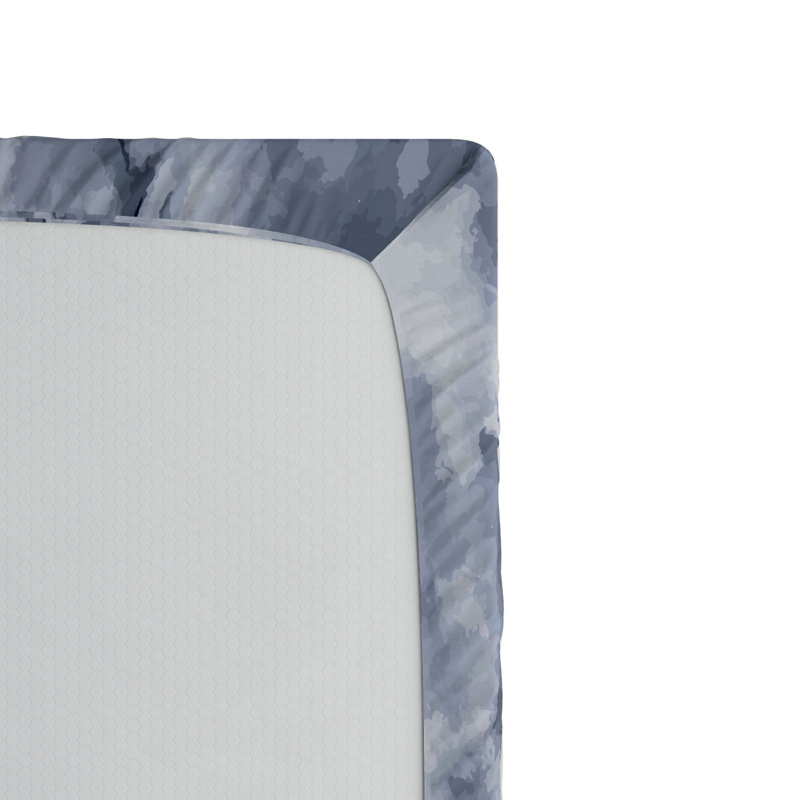 Microfiber Abstract Fitted Sheet, Twin Fitted Sheet