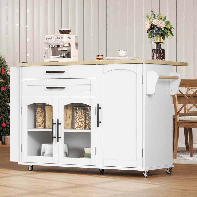 120 cm W Kitchen Island with Top