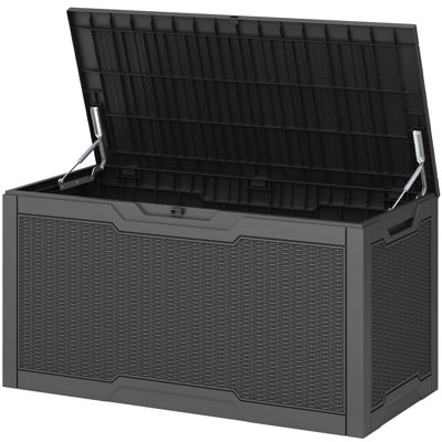 Balconera 100 Gallons Lockable Resin Deck Box by Balconera