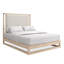 Pinstripe Solid Wood Bed-1462162833