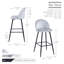 Upholstered Counter Stool with Metal Frame-56953822