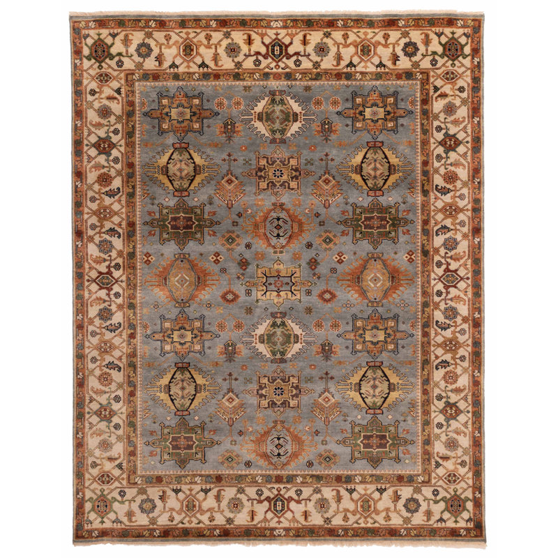 Tapis gris Jules Sultane 7 pi 11 po x 9 pi 11 po