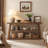 3-Tier Solid Wood Console Table for Entryway, 63-Inch Narrow Sofa Table Behind the Couch-901792311
