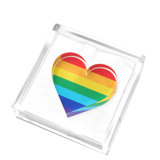 Rainbow Heart Cocktail Napkin Holder