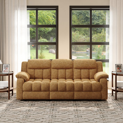 79” Wide Contemporary and Overstuffed Power Reclining Sofa with Wide Backrest