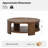 Waynesville Promise 42"W Modern Farmhouse Oak Solid Wood Round Coffee Table with Open Lower Shelf-1259516420